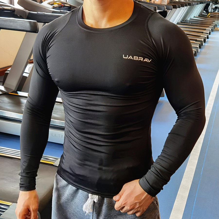 เสื้อยืดแขนยาวผู้ชายยุทธวิธีประสิทธิภาพ Quick-Dry Tech Top T-Shirt