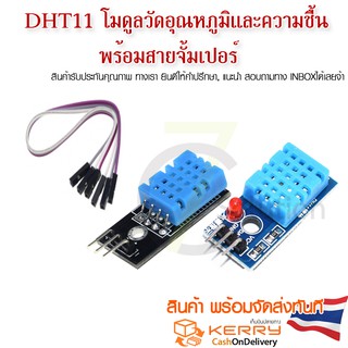 DHT11 โมดูลวัดอุณหภูมิและความชื้น DHT11 Temperature And Humidity Sensor Module