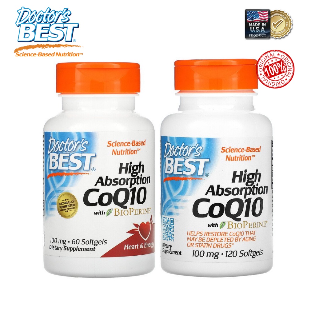 Doctors Best High Absorption Coq10 With Bioperine 100 Mg 60