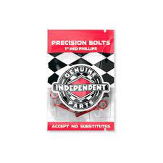 Independent Precision Bolts Phillips 1" Black/Red