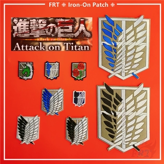 ☸ Attack on Titan Series 01 - Corps Emblem Iron-on Patch ☸ 1Pc DIY Sew on Iron on Badges Patches