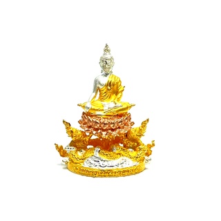 พระพุทธมหาบารมี  เนื้อสัมฤทธิ์ชุบสามกษัตริย์ หลวงปู่เณรแก้ว คัมภีโร วัดอุดมไพรสนฑ์ จังหวัดร้อยเอด