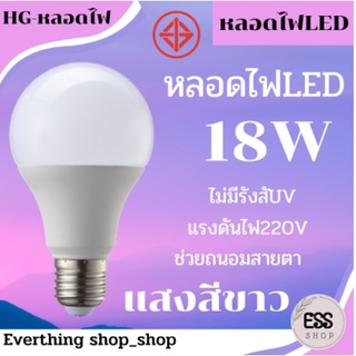 หลอดไฟ LED SlimBulb light ใช้ไฟฟ้า220V หลอดไฟขั้วเกลียว ขั้ว E27 18W