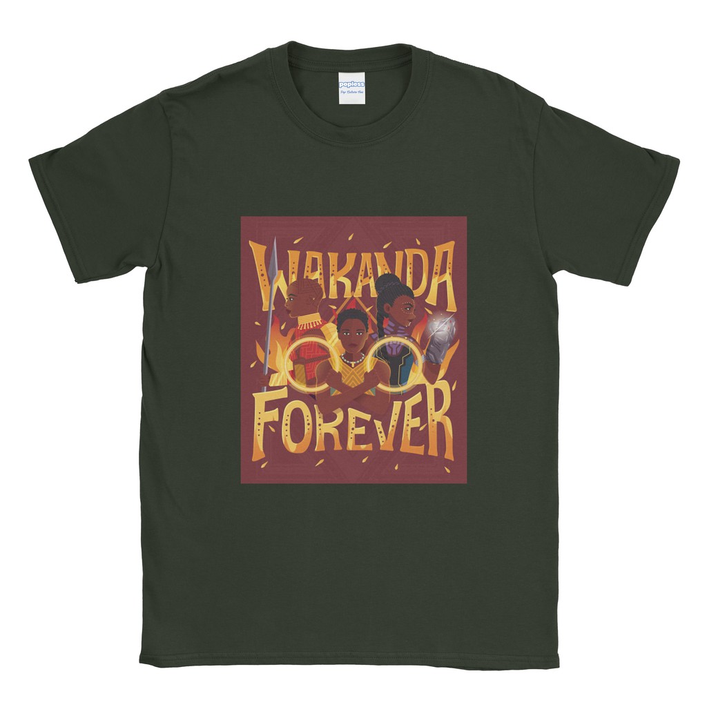 เสื้อยืด Black Panther Wakanda Forever