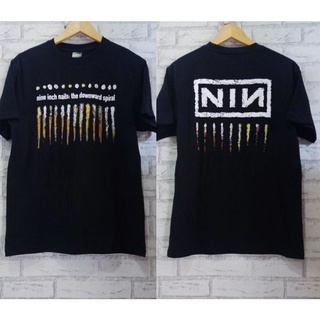 [S-5XL] เสื้อยืด แบบเกลียว ลาย Nine INCH NAILS The Downward