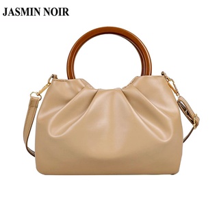 Jasmin Noir กระเป๋าถือกระเป๋าสะพายไหล่สําหรับสตรีหนัง Pu Tote ขนาดเล็ก Tote