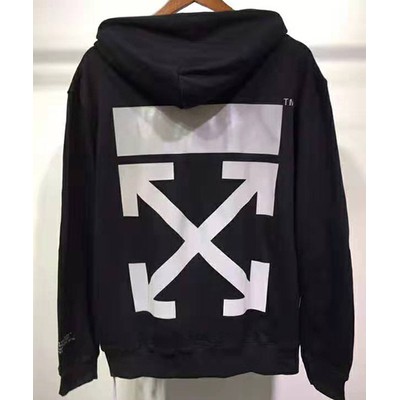 OFF WHITE 3M reflective white arrow light hoodie sweater