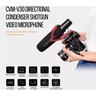 ไมโครโฟน COMICA SHOTGUN VIDEO MICROPHONE CVM-V30 PRO  ไมโครโฟนวิดีโอสําหรับ