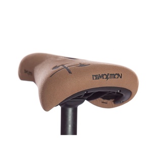 เบาะจักรยาน Demolition AXES Embossed BMX Fat Pivotal Seat Brown