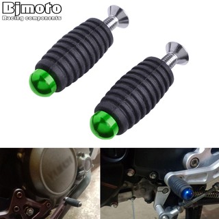 Pair Motorcycle Gear Shift Brake Lever Toe Pegs Toepegs Pedals M6 Footpegs for Racing Rearset Kawasaki Ninja 250 300 Ninja400 Z750 Z800 Z900 Z650