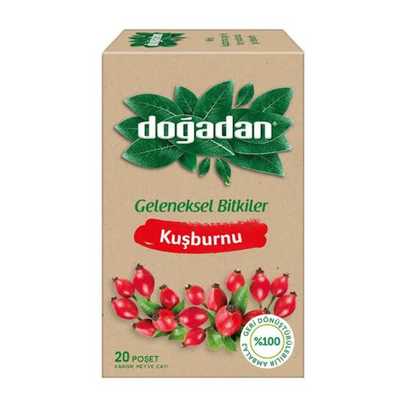 (พร้อมส่ง) Dogadan Rosehip tea - ชาตุรกี ผลกุหลาบป่า (โรสฮิป)