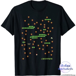 ผู้ชาย เสื้อยืดพิมพ์ลาย 8-Bit Centipede Arcade Game แฟชั่นสําหรับผู้ชาย