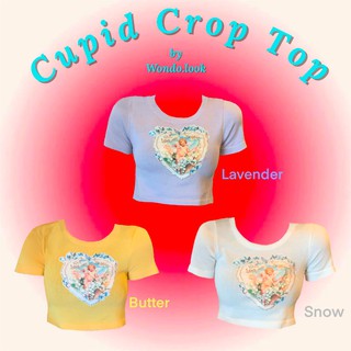 Wondo.look เสื้อครอปสไตล์วินเทจ รุ่น Cupid Crop Top