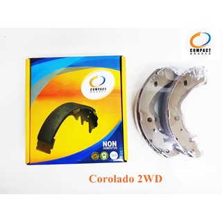 Compact Brakes ผ้าเบรคหลัง (ดรัมเบรค) Chevrolet COROLADO 2WD(โคโรลาโด ขับสองตัวเตี้ย) 2.5, 3.0 ปี 2004 - 2011 TCN-495