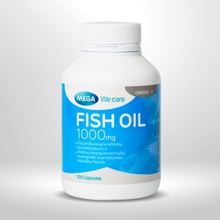 Mega Fish Oil น้ำมันปลา 1000mg. 100 แคปซูล