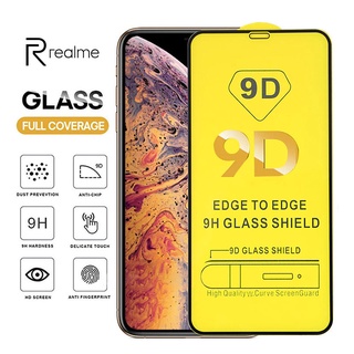 ฟิล์มกระจกนิรภัย 9D เต็มจอ Realme 7 C17 7i 20 PRO C15 C12 C11 C25 C25S C11 Narzo10 10A 20A 20 30A 5 5S 5i 6i C21 C20 C20A C3 C3i กันกระแทก กระจกนิรภัย 1 ชิ้น - 5 ชิ้น