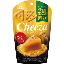 Glico CheeZa ชีสซ่าส์ ขนมชีสอบกรอบรสเข้มข้น