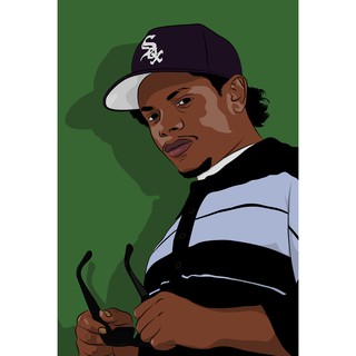 โปสเตอร์Eazy E  PosterEazy E วอลเปเปอร์ ตกแต่งผนัง วงดนตรี  Hiphop ฮิปฮอป rapper โปสเตอร์ฮิปฮอป