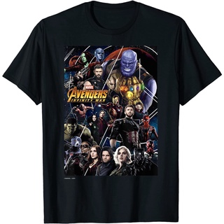 เสื้อยืด พิมพ์ลายกราฟิก Marvel Avengers Infinity War Group สําหรับผู้ชาย