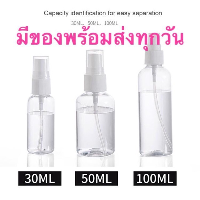 ขวดสเปรย์เปล่า พร้อมส่งทุกวัน 50 ml