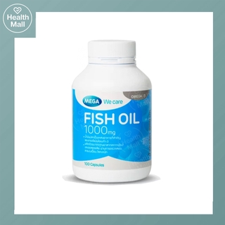 Mega We Care Fish Oil 1000mg 100 Capsules เมก้าวีแคร์ ฟิชออย 1000มก  น้ำมันปลา 100 แคปซูล