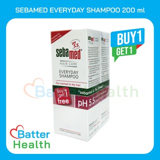 🔥 หมดอายุ 05/25 🔥 Sebamed Everyday Shampoo 200 Ml.  แชมพูสระผมสูตรอ่อนโยน ต่อหนังศรีษะ