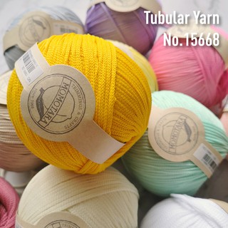 MOMOTARA No. 15668 เส้นด้ายกลม Yarn เชือกกลม Tubular Yarn ขนาด 0.3 CM ยาว 200 หลา เชือก เทป diy วัสดุตกแต่ง cord rope