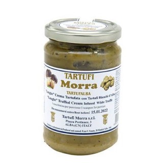 Morra tartufalba White truffle cream 275 gซอสครีมเห็ดทรัฟเฟิล ปริมาณ 275 กรัม