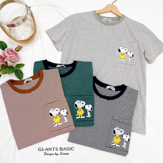 GI-ANT คอกลม Over size  เสื้อยืดลายการ์ตูน น่ารักๆ T-Shirtnista