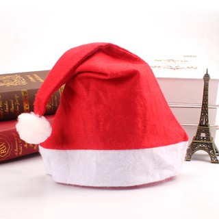 (ส่งทันที)🎅คริสต์มาส  สีแดง หมวกคริสต์มาสธรรมดา ซานตาคลอส/เด็ก หมวกคริสต์มาส Christmas hat ของขวัญปีใหม่