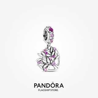 Pandora จี้รูปหัวใจ สีชมพู ของขวัญวันหยุด สําหรับผู้หญิง p804