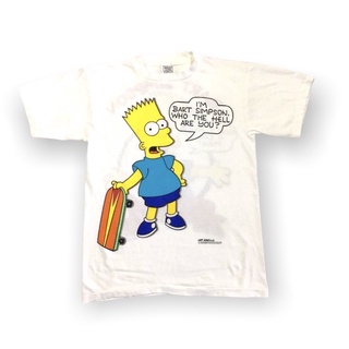 เสื้อการ์ตูน Vintage  SIMPSON 90’ Size’ L / XL ผ้าฟอกเก่างานดี ผ้าสวย โปรดระบุไซร้ด้วยน่ะครับ