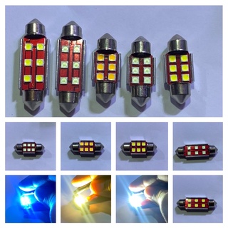 หลอดไฟเพดานรถยนต์ 12V 6smd 31มิล 41มิล หลอดled