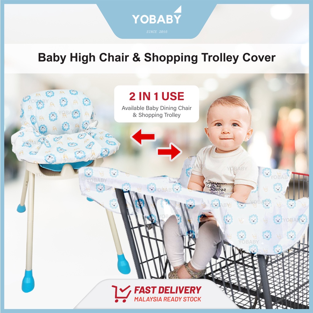 Yobaby Baby High Chair Cover & Shopping Trolley Cover