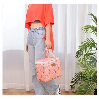 กระเป๋าเก็บอุณหภูมิร้อน-เย็น ขนาด 10L กระเป๋าปิคนิค กระเป๋าใส่ กล่องข้าว ขวดนม อาหาร ปิ่นโต เครื่องดื่มต่างๆ