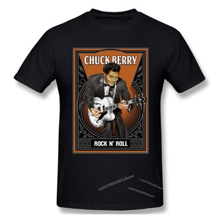 เสื้อยืด พิมพ์ลายนักร้องร็อคแอนด์โรล Rock N Roll Singer Chuck Berry สําหรับผู้ชาย ผู้หญิงS-5XL