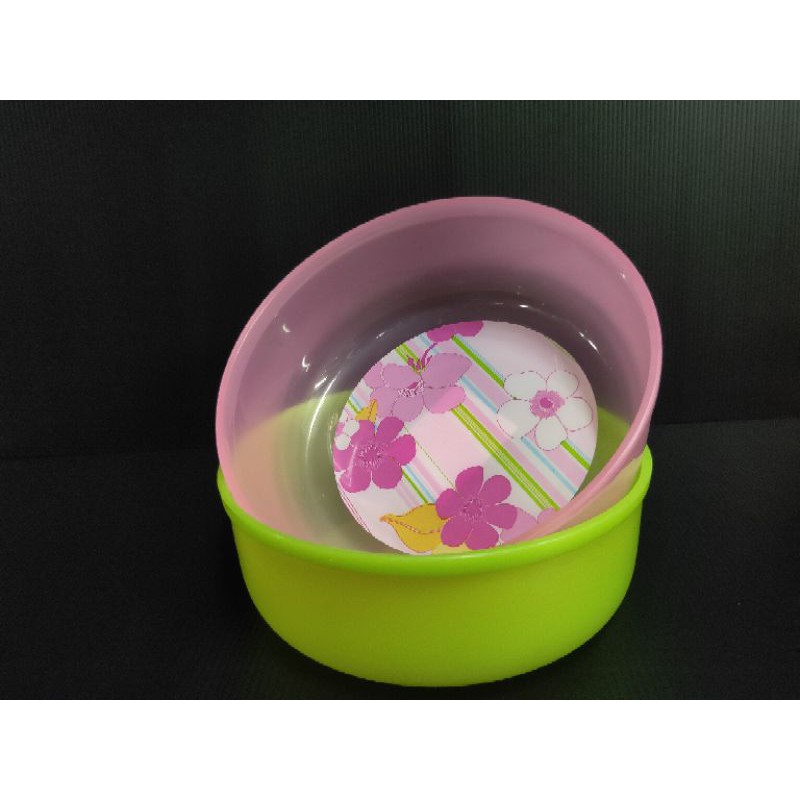 ขัน ขันกลม ขันน้ำ ขันอาบนำ้ ขันตกน้ำ ขันพลาสติก ลายดอก  สีสวย ขนาด20ซม. เกรดA  เนื้อเหนียว ไม่แตก ราคา ถูกที่สุด ดีลบีเคเค แกลเลอรีภาพที่ 2