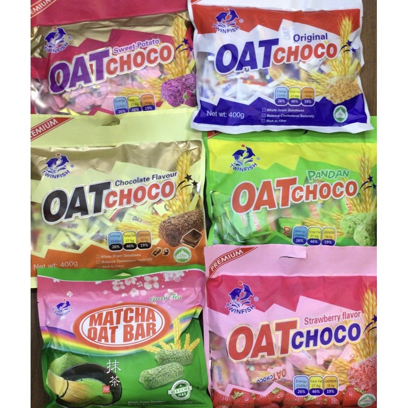 พร้อมส่ง OAT CHOCO ข้าวโอ้ดอัดแท่ง ห่อละ400g