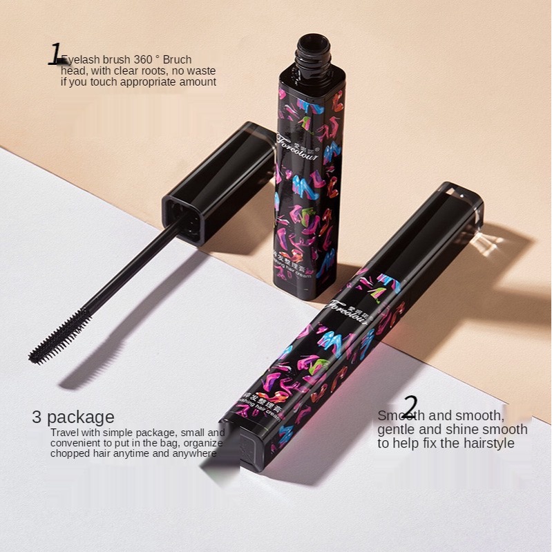 N168 มาสคาร่าเก็บไรผม เก็บลูกผม จัดแต่งทรงผม ผมไม่ยุ่ง แก้ปัญหาหัวฟู เนื้อเจลสีใส - 1