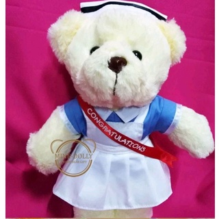 ตุ๊กตาพยาบาล นักเรียนพยาบาล ของขวัญปัจฉิม ใส่สายสะพาย congratulations ตุ๊กตา nurse