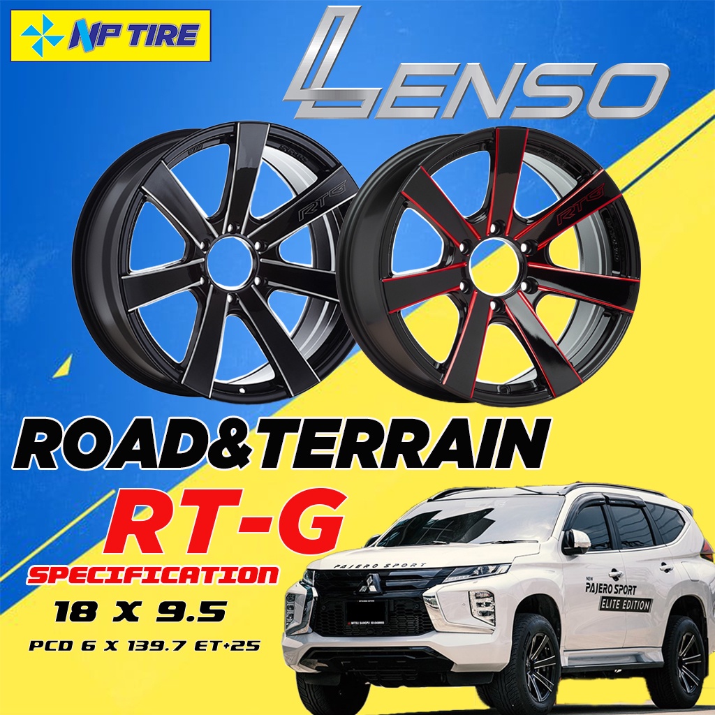 ล้อแม็ก Lenzo Road&Terrain รุ่น: RT-G ชุด 4 วง สามารถเข้ามาติดตั้งที่ร้านได้