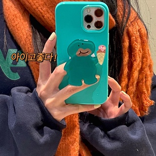 เคสโทรศัพท์มือถือ ลายไดโนเสาร์น่ารัก สําหรับ Apple