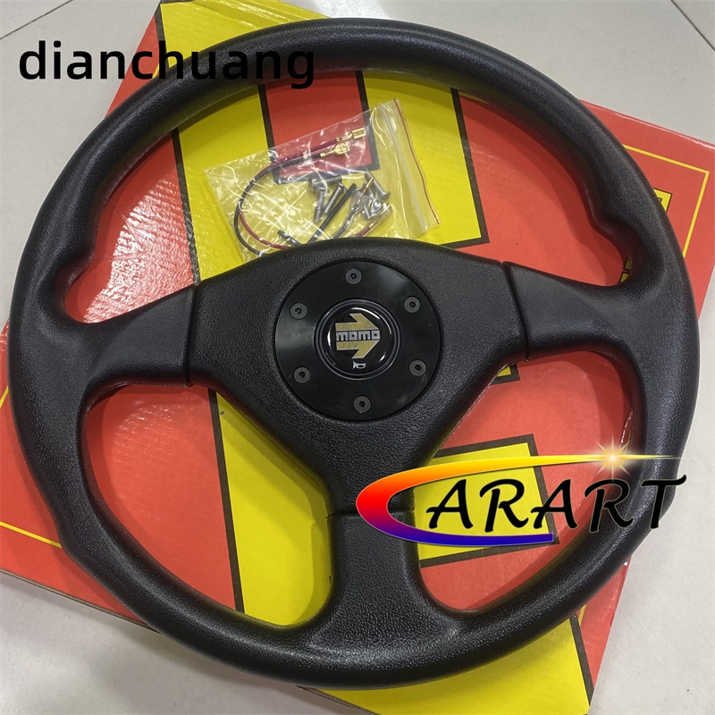 พวงมาลัย Momo Momo Evo 3 พวงมาลัย 14 นิ้ว (350MM) หนัง