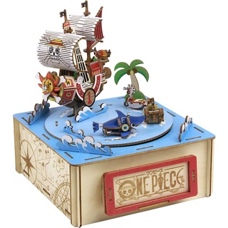 One Piece Straw Hat Crew with Music Box Wooden Puzzle