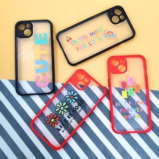 พร้อมส่งจากไทยRealmec11/c21เคส TPU เคสขอบกันลื่น เคสกันเลนส์กล้อง เคสกันกล้อง เคสมินิมอล ขอบสี เคสแฟชั่น เคสหลังใส