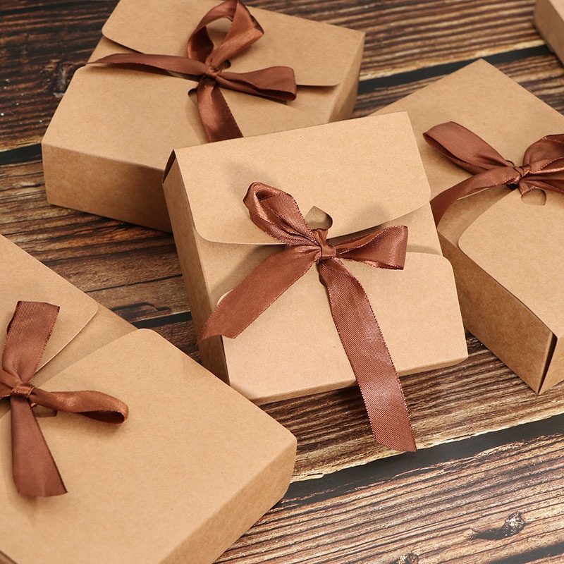 🍊🍊HP🍊🍊 กล่องของขวัญ กล่องกระดาษ กระดาษคราฟท์ ใส่ของขวัญ ของชำร่วย