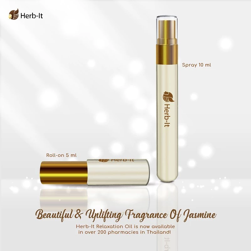 Herbit Aromatic Jasmine Roll-on ยาดม กลิ่นมะลิ ยาดม สมุนไพร ออแกนิคแท้ 100% (ใช้ดม ใช้ทา) แบบลูกกลิ้ง (ใช้ดม ใช้ทา thumbnail 4