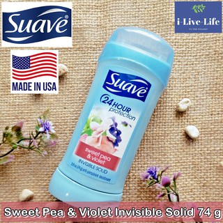 ผลิตภัณฑ์ระงับกลิ่นกาย Sweet Pea &amp; Violet Invisible Solid 74g - Suave