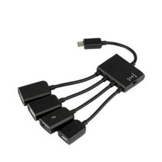 Di shop OTG 4 Port Micro USB Power Charging Hub Cable For Android Tablet Smartphone