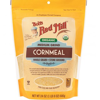 🔥แนะนำ!! Bobs Red mill Organic Cornmeal680g แป้งข้าวโพดบด100% คุณภาพระดับพรีเมี่ยม